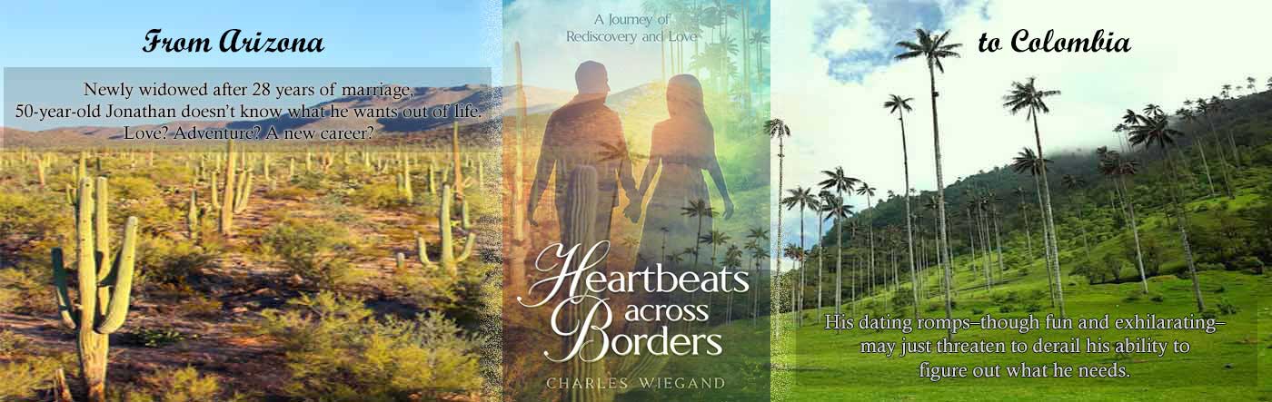 Promotional hero-image for the book, "Heartbeats Across Borders"